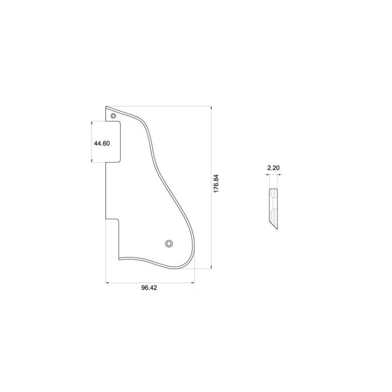Partsplanet sa battipenna chitarra semiacustica