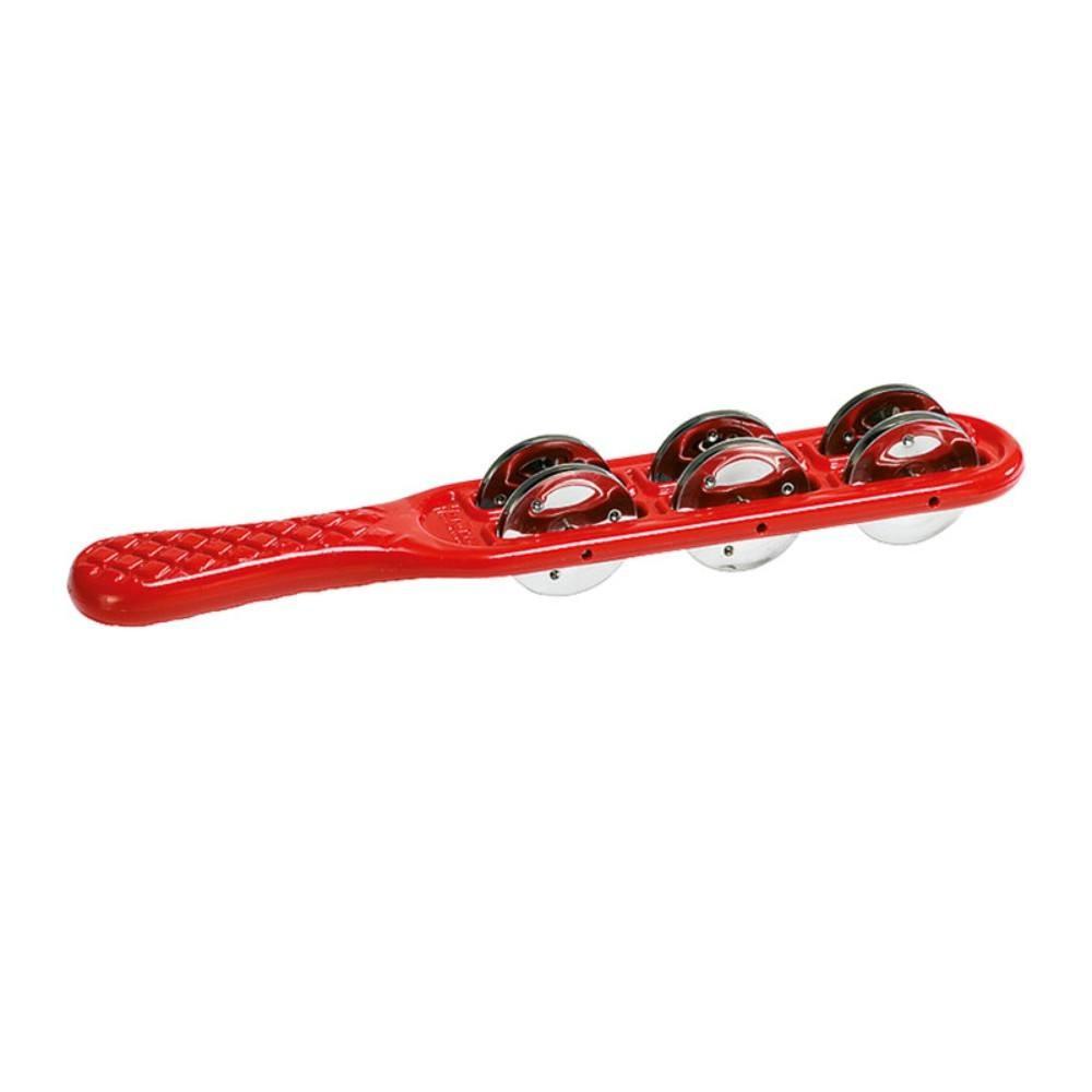 MEINL HJS1R Headliner� Series Jingle Sticks, Red, Stainsless Steel Jingles
