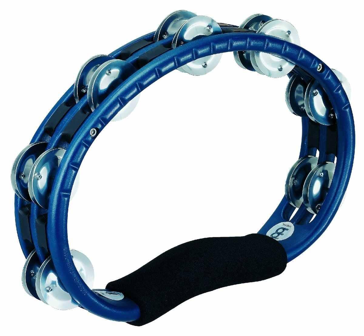 MEINL TMT1A-B Traditional Hand Held ABS Tambourine, Blue, Aluminum Jingles