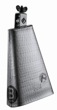 MEINL STB80BHH-S 8" Hammered Cowbell, Handbrushed Steel, Timbales Cowbell Big Mouth