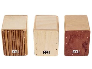 MEINL SH50-SET Mini Cajon Shaker Set, Bubinha, Natural, Zebrano