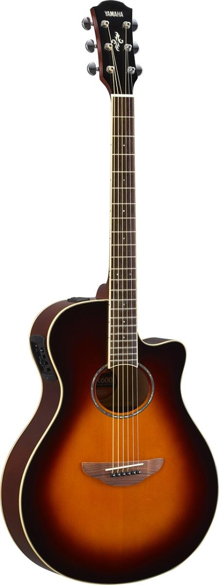 Yamaha apx600 old violin sunburst chitarra acustica elettrificata