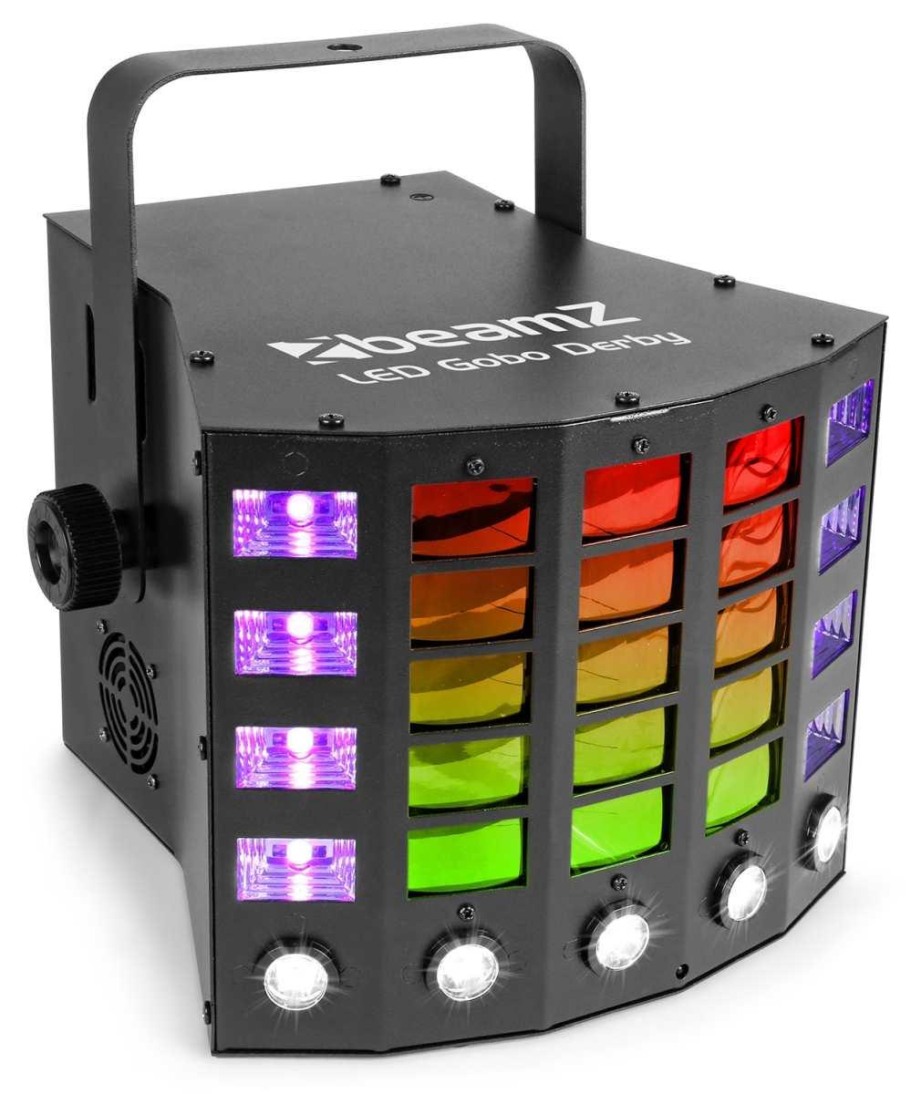 BEAMZ LED Gobo Derby 21x3W RGBA Strobe UV