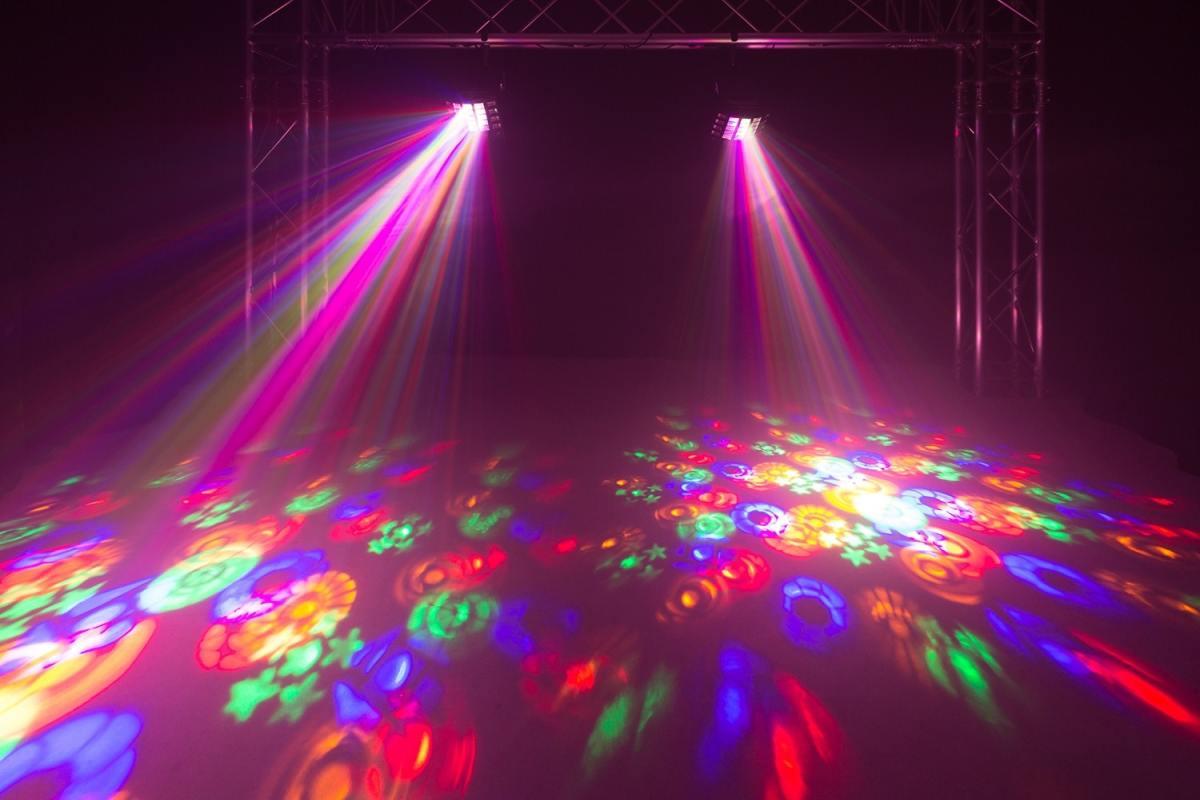 BEAMZ LED Gobo Derby 21x3W RGBA Strobe UV