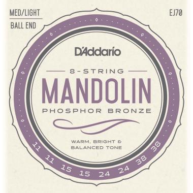 D'addario ej70 set corde per mandolino lite ball