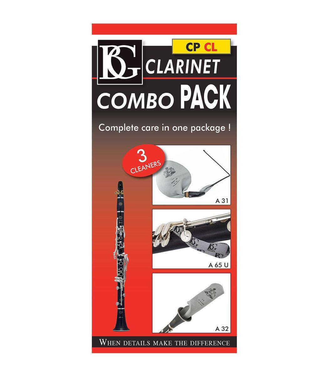 Bg cpcl combo pack clarinetto set panni pulizia