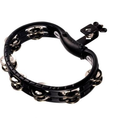 MEINL TMT2B-BK Traditional Mountable ABS Tambourine, Red, Solid Brass Jingles