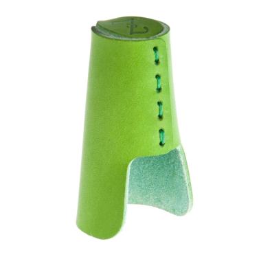 Zac ligature zb65 copribocchino verde cuoio clarinetto basso e sax baritono