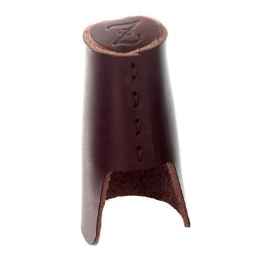 Zac ligature zb62 copribocchino marrone cuoio clarinetto basso e sax baritono
