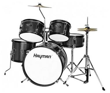 Hayman hm50bk black batteria acustica junior