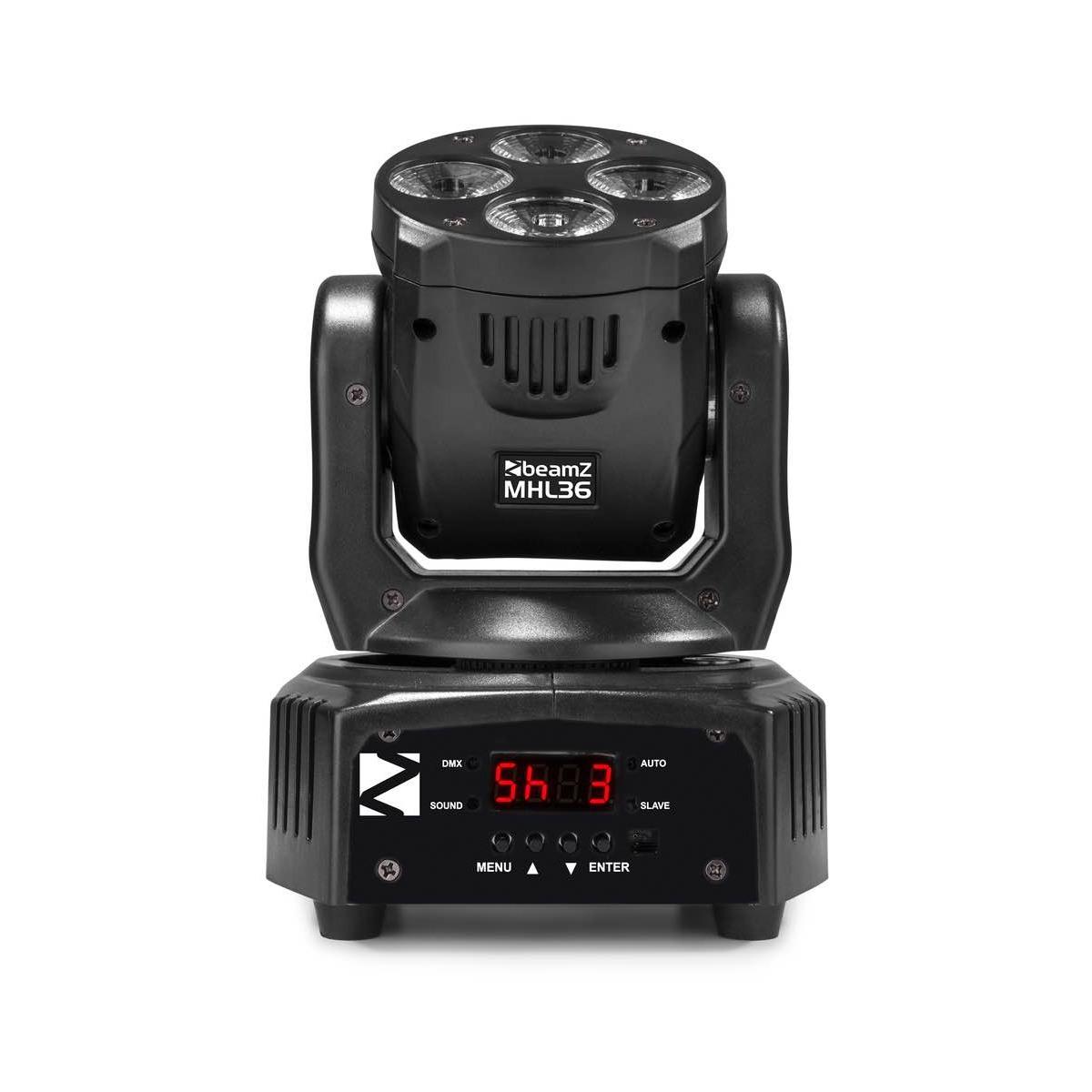 BEAMZ MHL36 Set 2xWash 4x9W 3in1 incl bag