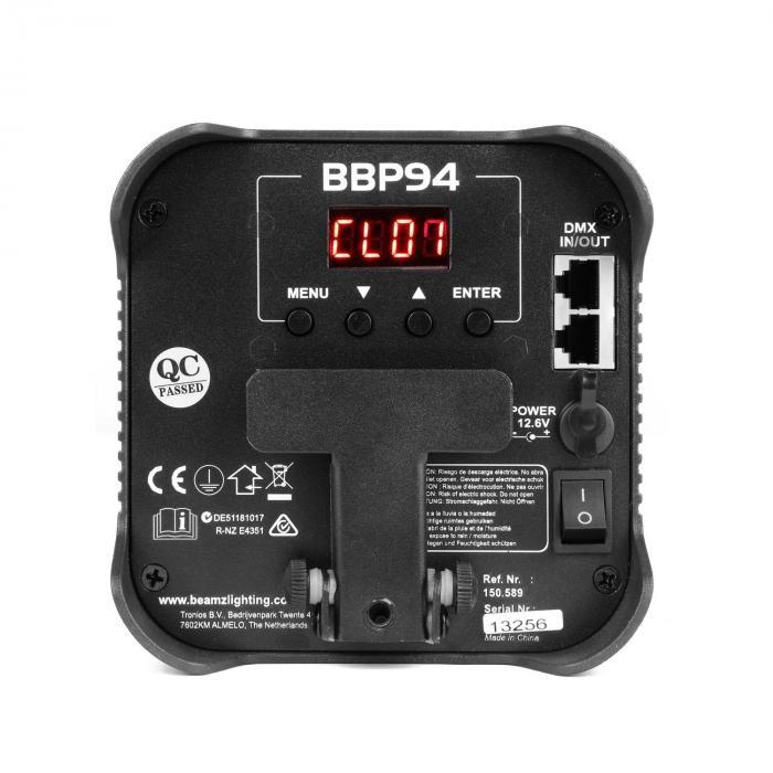 BEAMZ BBP94 Uplight 4x10W 6in1 DMX IRC