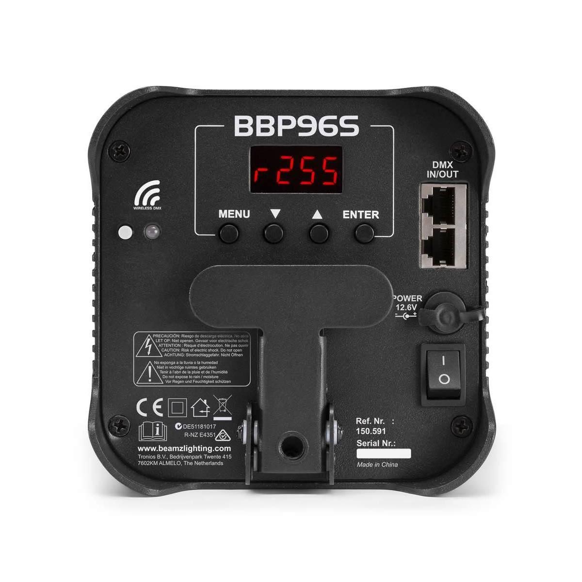 BEAMZ BBP96SB Uplight 6x12W 6in1 WDMX IRC