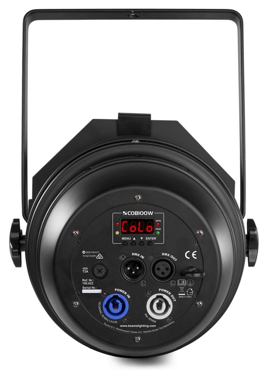 BEAMZ COB100W PAR light Zoom DMX100W 3k