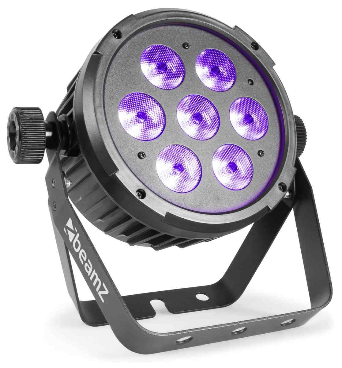 BEAMZ BT280 Flat Par 7x10W 6in1 DMX IRC
