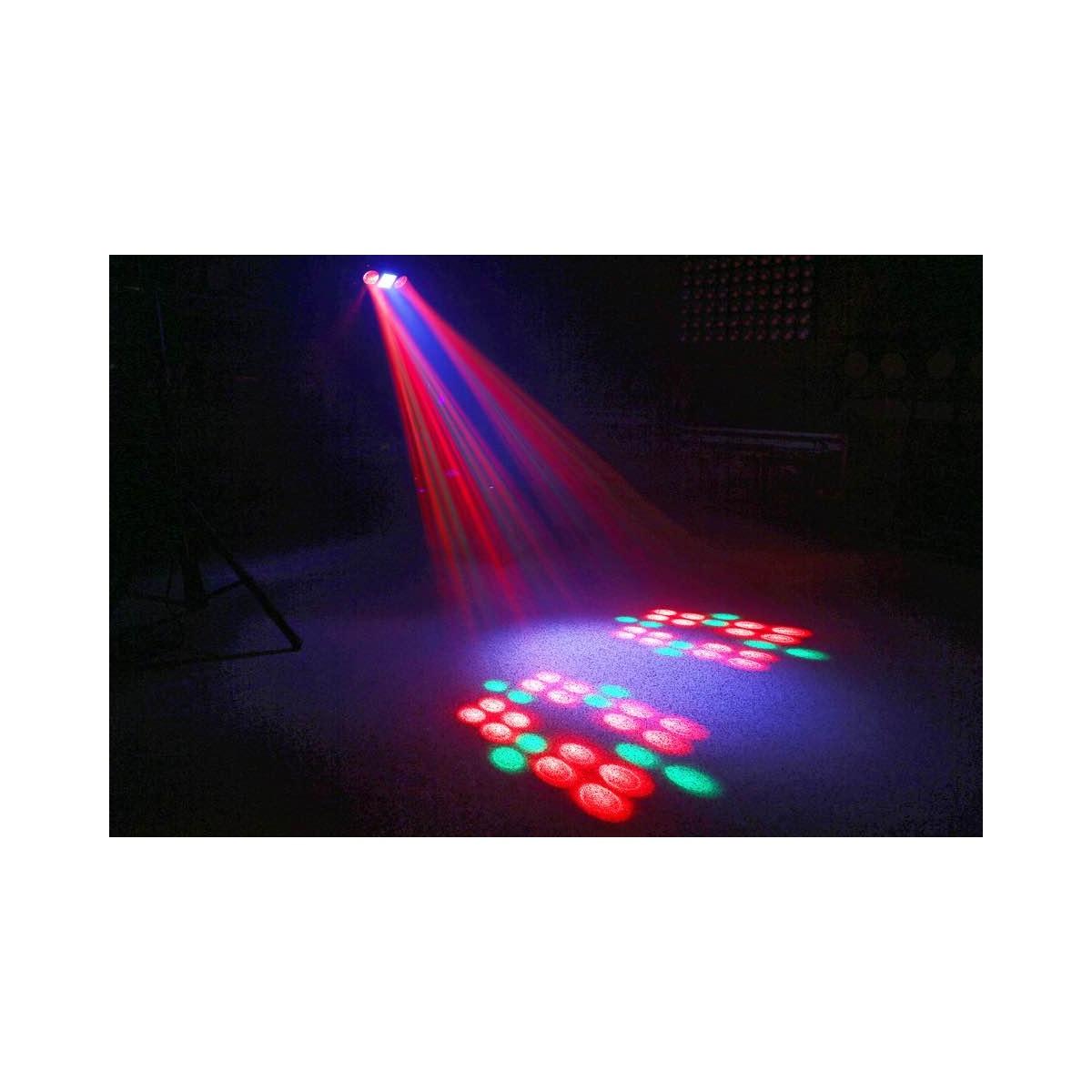 BEAMZ Uranus LED Double Moon + Strobe