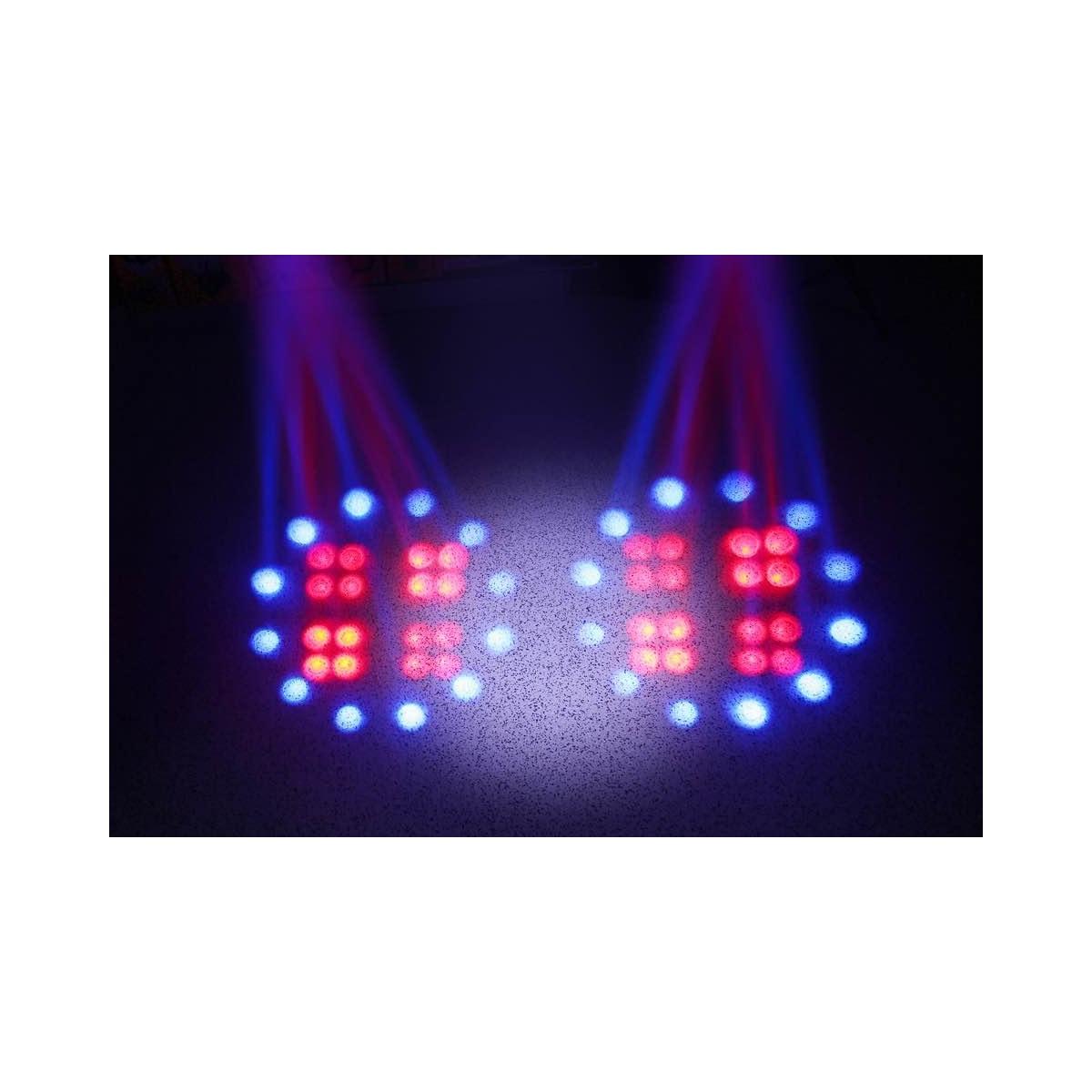 BEAMZ Uranus LED Double Moon + Strobe