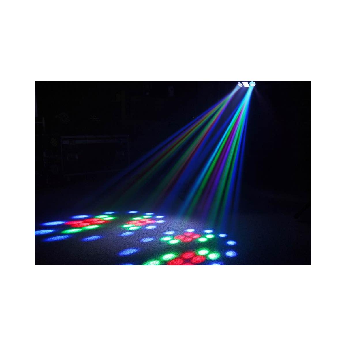 BEAMZ Uranus LED Double Moon + Strobe