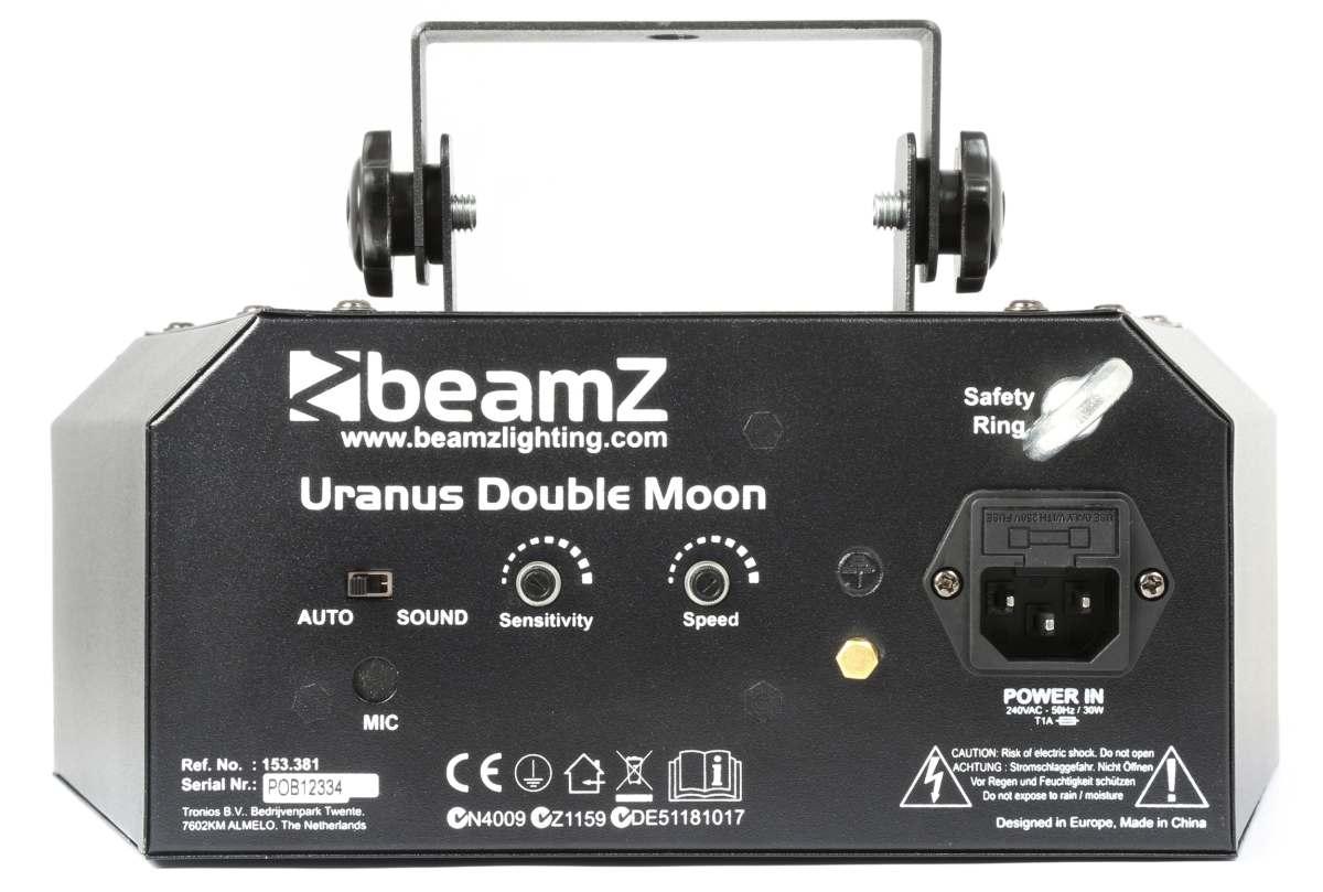 BEAMZ Uranus LED Double Moon + Strobe