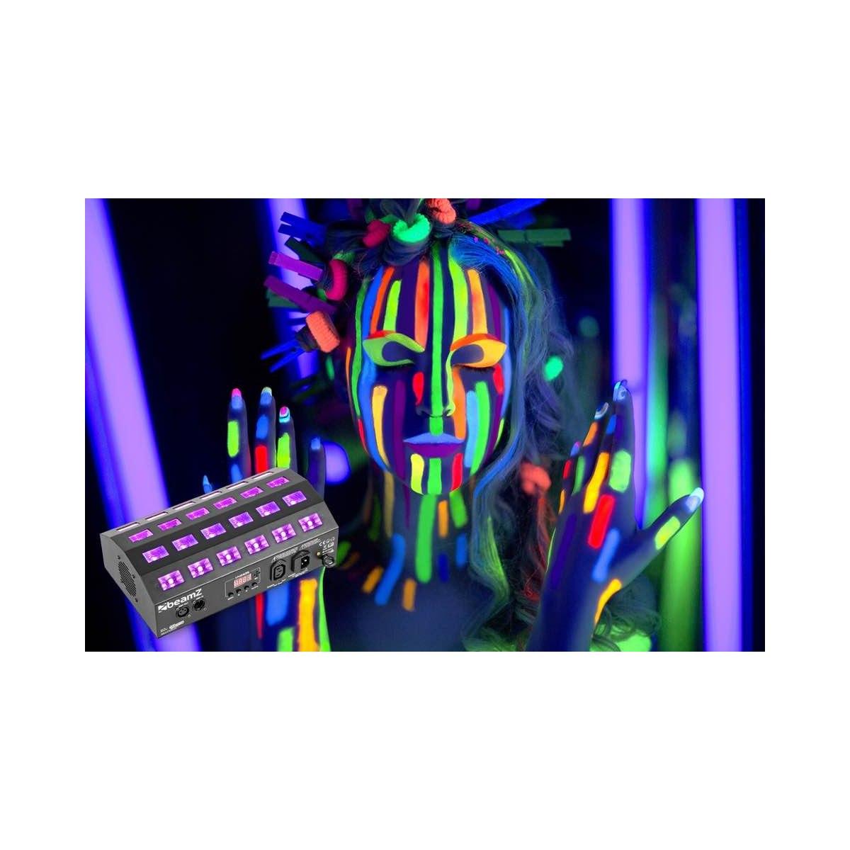 BEAMZ Flood24UV 24x3W UV 4 ch, DMX,