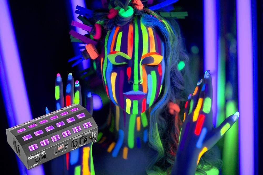 BEAMZ Flood24UV 24x3W UV 4 ch, DMX,