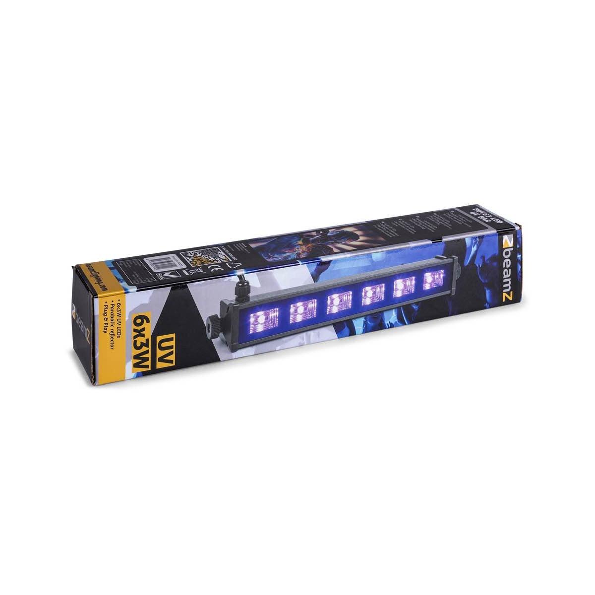 BEAMZ BUV63 LED bar 6x3W UV