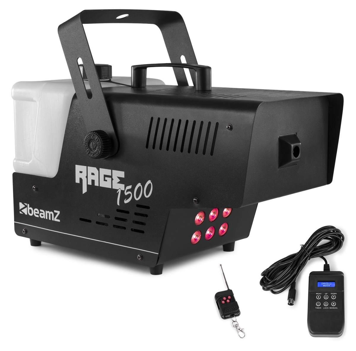BEAMZ Rage1500LED Smokemachine 6x3W 3in1
