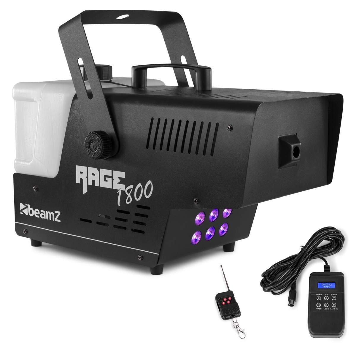 BEAMZ Rage1800LED Smokemachine 6x4W 4in1
