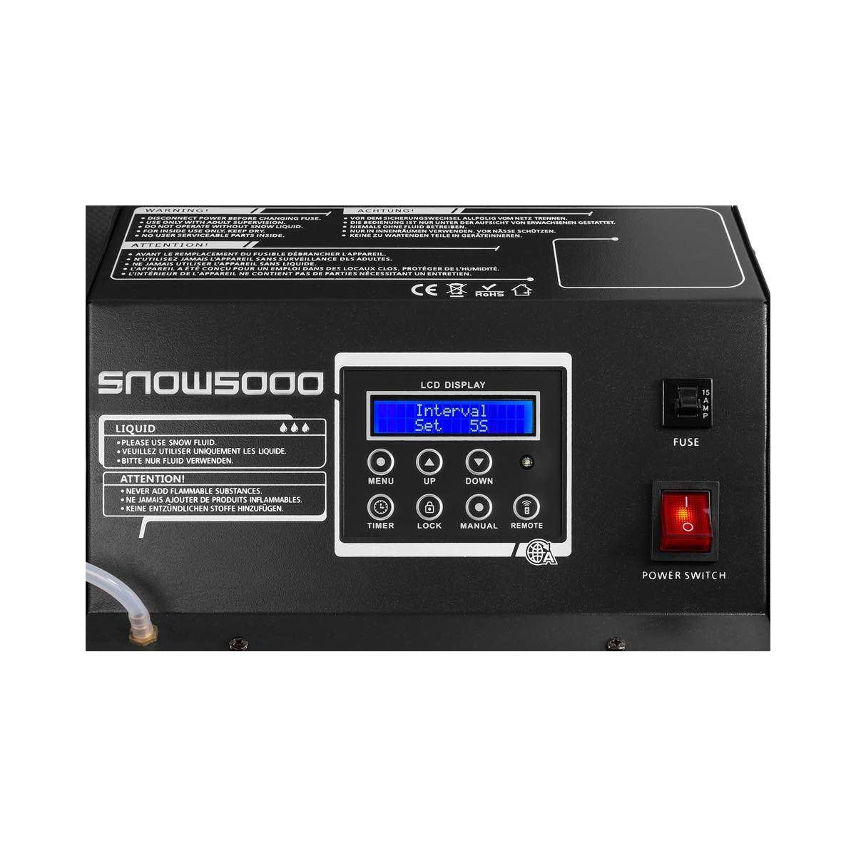 BEAMZ SNOW5000 Snowmachine+10m hose Fc