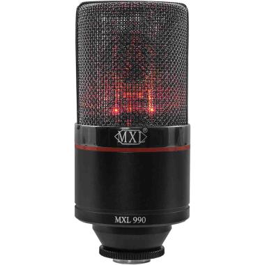 Mxl 990 blaze microfono a condensatore per voce red led