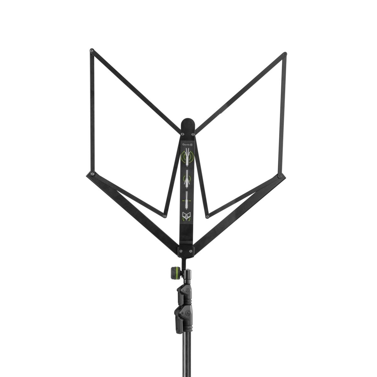 GRAVITY NS 441 B - Leggio pieghevole compatto con borsa per il trasporto