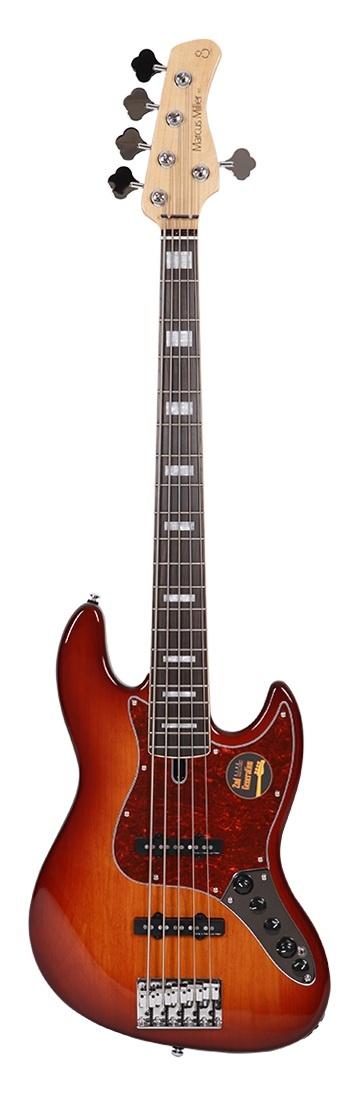 Marcus miller v7 alder-5 (2nd gen) ts tobacco sunburst basso elettrico 5 corde