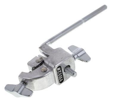 TAMA CBH20 Cowbell Holder on Bass Drum