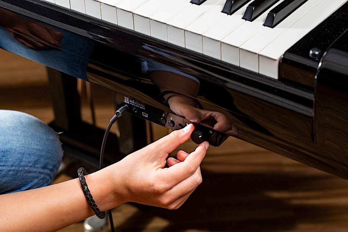 Sistema Adsilent per pianoforte verticale