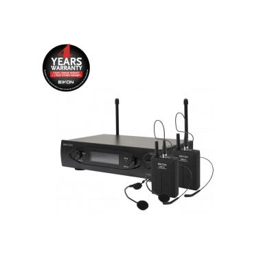 Eikon wm101dh v2 doppio radiomicrofono ad archetto