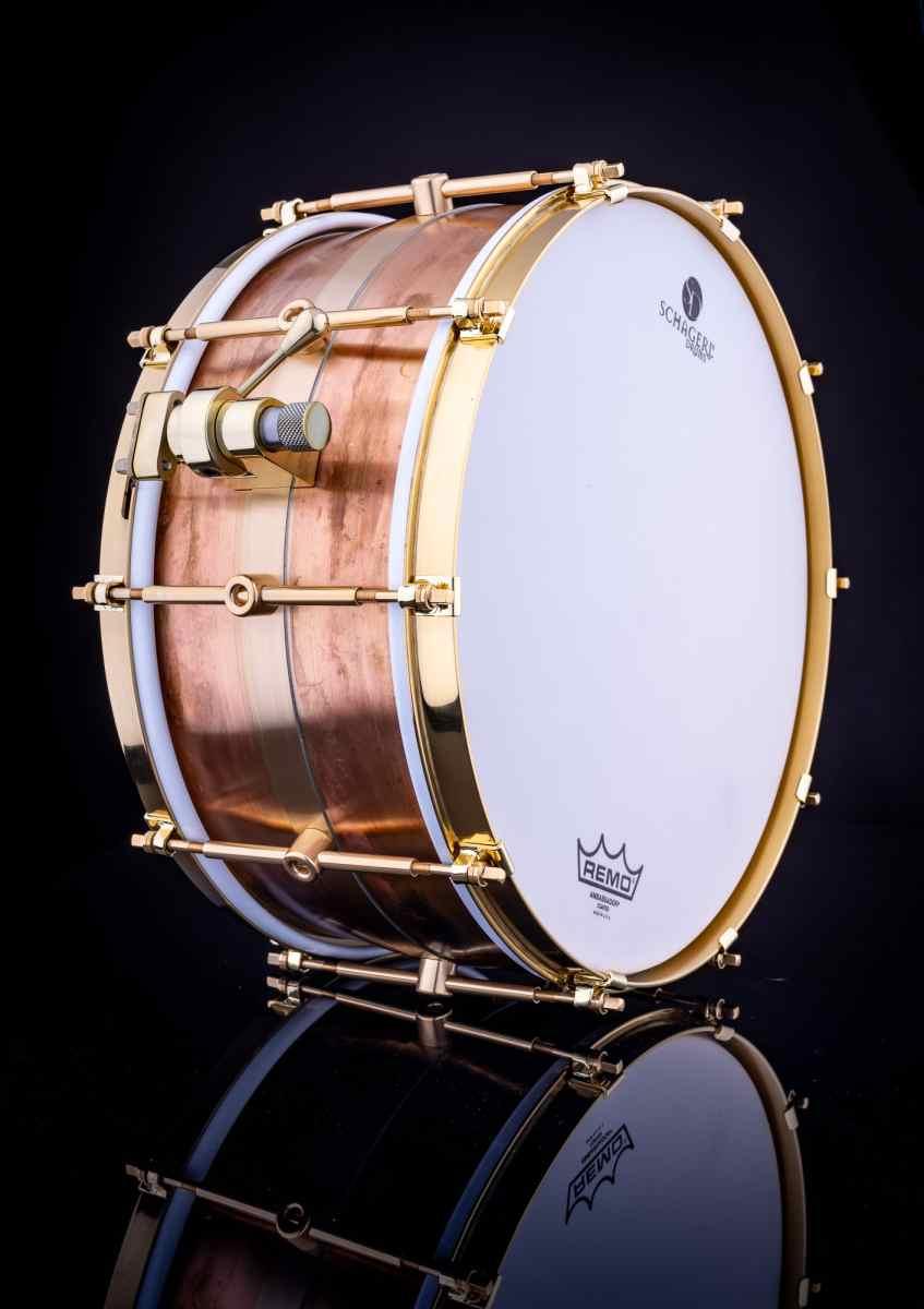 Schagerl gold brass raw rullante 14x6,5