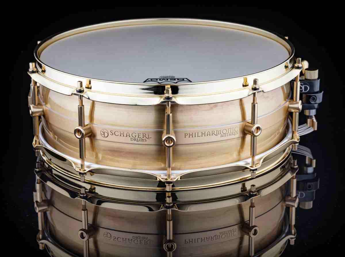 Schagerl philarmonic antares raw brass rullante 14x6,5