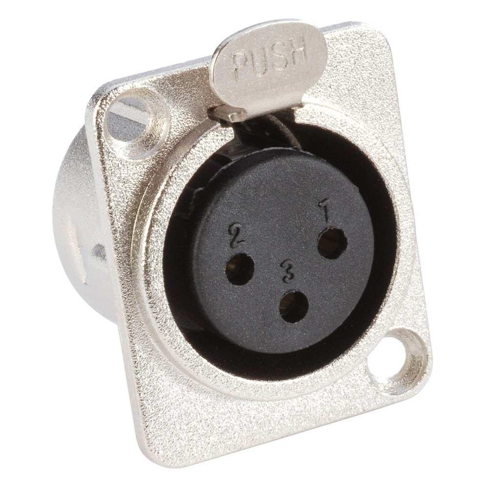 Adam hall 7837 connetto xlr femmina da pannello