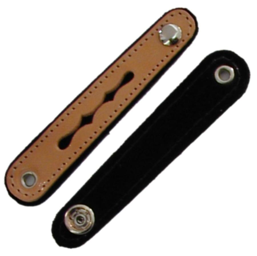 COPPIA DI SERRAMANTICI PER FISARMONICA CM. 9,5 colore nero.