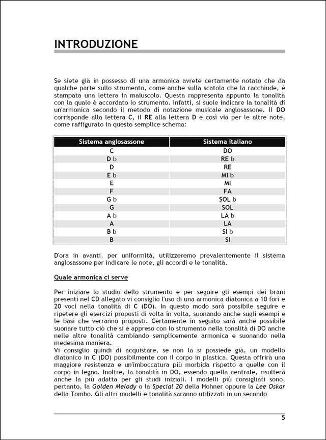 Metodo di armonica autodidatta + cd triassi