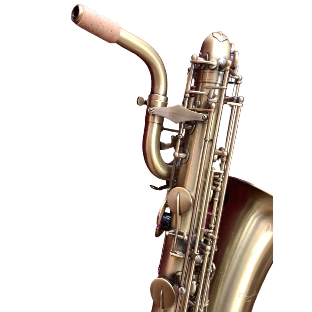 Cigalini sax baritono seriesmart brushed brass