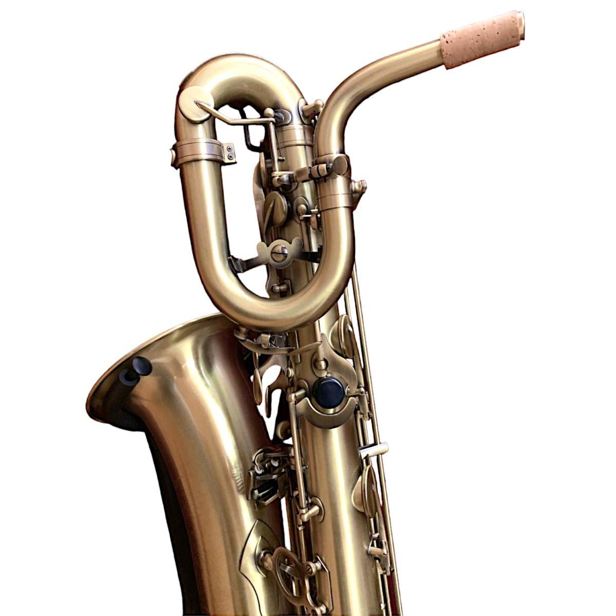 Cigalini sax baritono seriesmart brushed brass