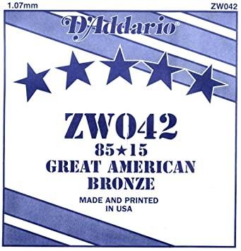 D'addario zw042 corda singola chitarra acustica