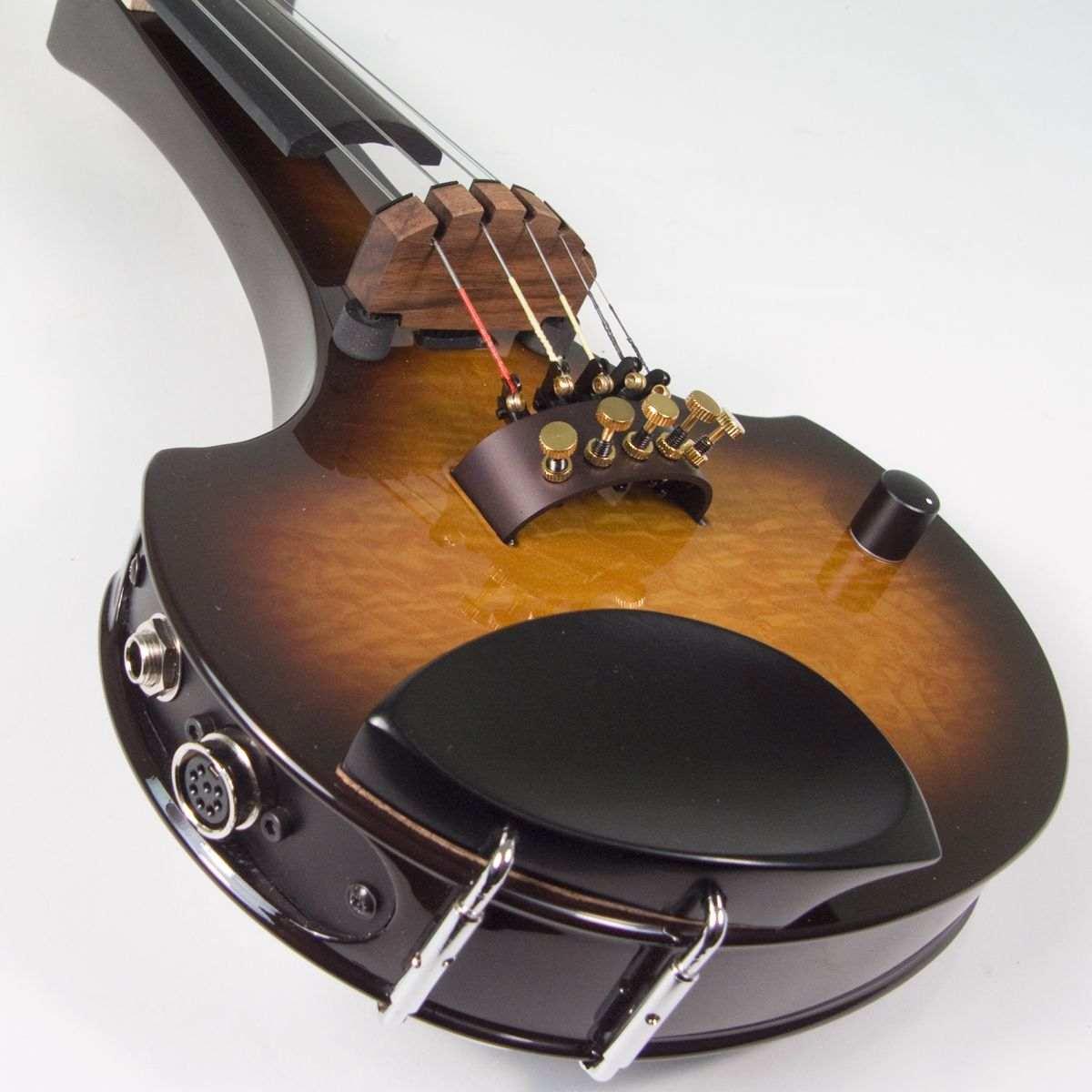 Violino elettrico Cantini Earphonic 5 corde Serie Occhietto Tobacco burst