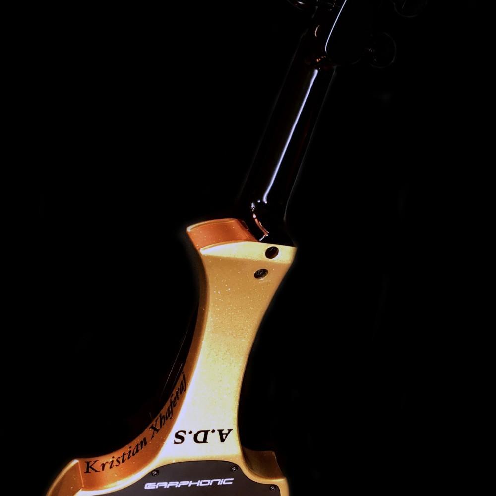 Violino elettrico Cantini Earphonic 5 corde Custom Gold Signature