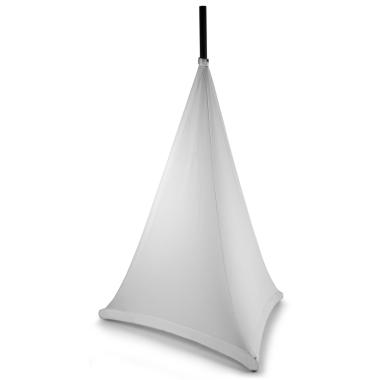 Beamz lss12b copertura del supporto per altoparlante bianco 120 cm