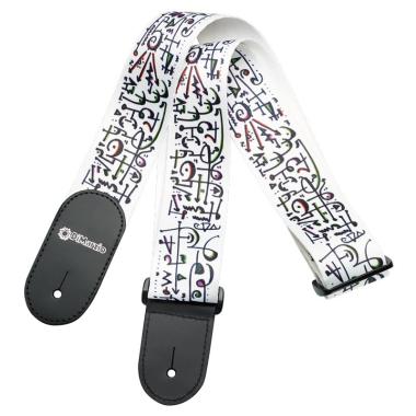 DIMARZIO DD3142 Steve Vai Signature - Nylon Standard - White Art TRACOLLA PER CHITARRA E BASSO