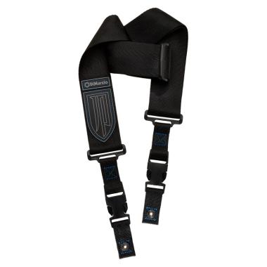 DIMARZIO DD2200JPS-BKBL J. Petrucci Signature - ClipLock Corta - nero con cuciture BLU