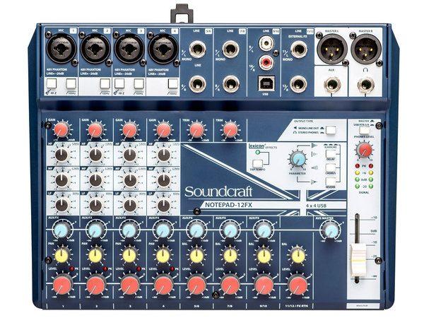 Soundcraft notepad 12fx mixer usb