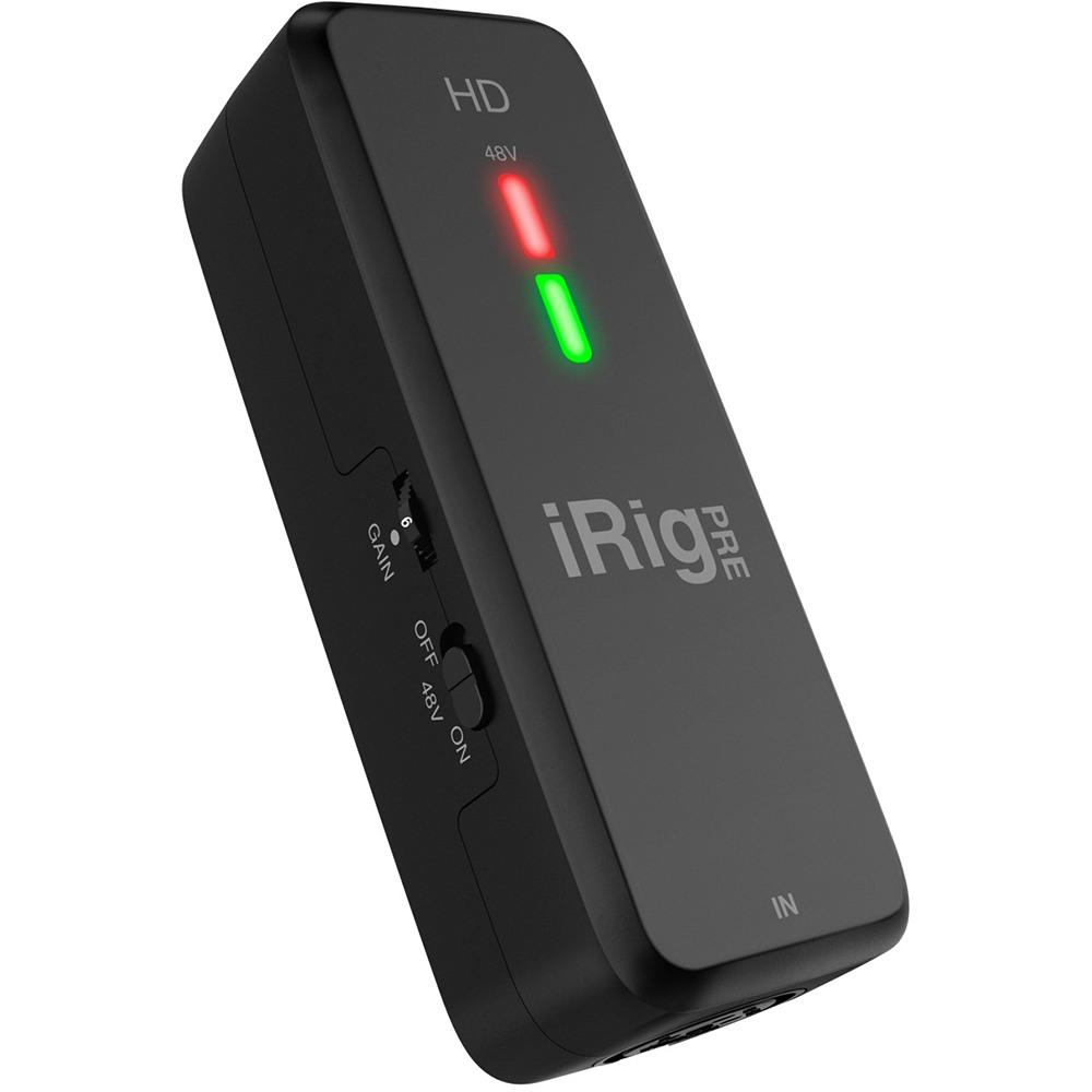IK MULTIMEDIA iRig PRE HD - L'interfaccia microfonica con preamp per iPhone, iPad, Mac e PC